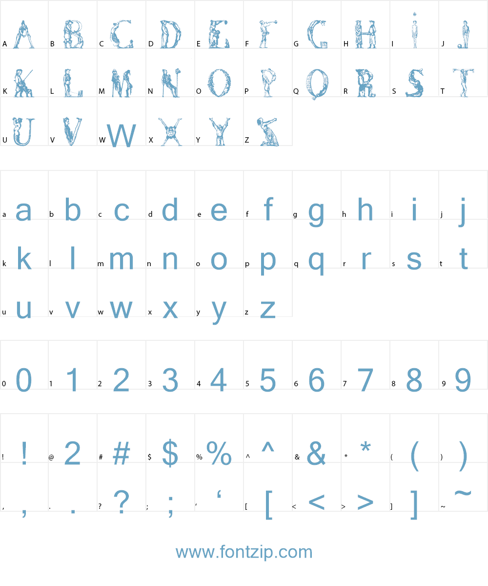 Daumier Comique 1836 Font Character